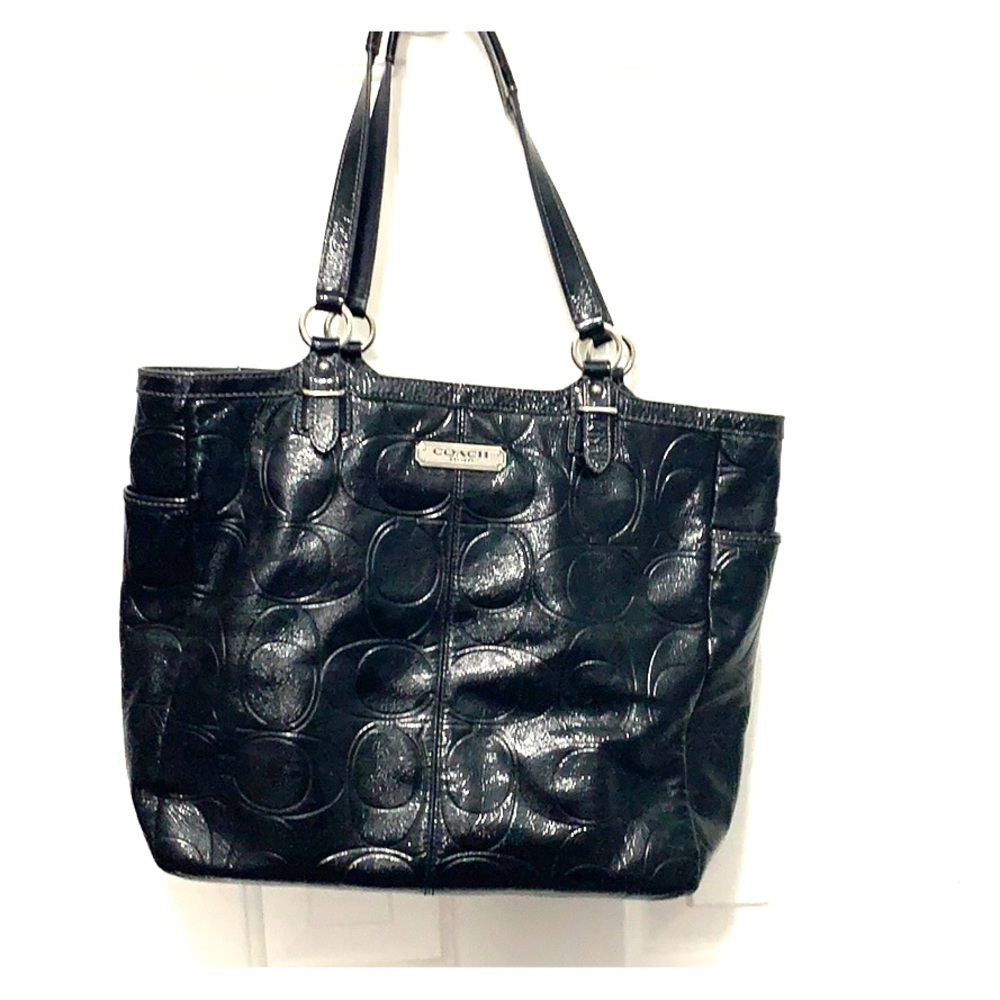Black patent Coach bag!